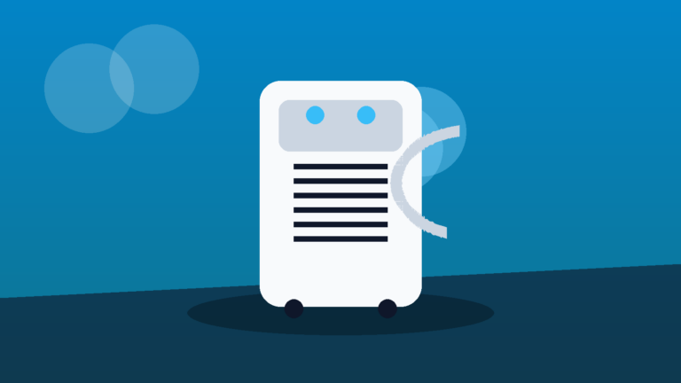 Portable, window, and mini-split air conditioners in a modern room